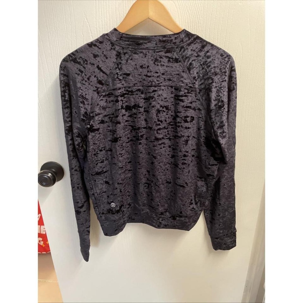 Crushed Velvet Size 8 Long Sleeve Black - Picture 1 of 6